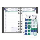 Blueline 2027 CoilPro Daily Planner with Hard Cover - 8" x 5" - Assorted Colours - Bilingual-Telephone and address section