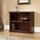 Sauder 2-Shelf Bookcase, Select Cherry-Quick and easy assembly with patented slide-on moldings
