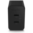 mophie Power Adapter USB-C PD Dual 45W GaN - Black-Up to 45W of power delivery via USB C allows you to charge your MacBook Air, iPad, or iPhone at their optimal speed