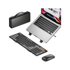 ProtoArc CaseUp Foldable Keyboard Mouse Combo - Black-Innovative Foldable Keyboard