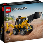 LEGO Technic Backhoe Loader - 104 Pieces-Construction toy with fun features for kids aged 7 and up