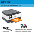 HP OfficeJet Pro 8015e Wireless All-in-One Colour Inkjet Printer with Bonus 6 months Instant Ink with HP+-10
