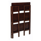 Winsome 3-Tier Folding and Stackable Shelf, Antique Walnut-Folds up for storage or moving