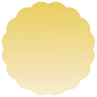 JAM Paper Standard Label Rolls - Scallop Shaped - 1 5/8 x 1 5/8 - Gold Matte Foil - 125 Labels/Roll-Size: Scalloped ( 1 5/8 x 1 5/8 Inches ) | Printer friendly DIY Promational Stickers are easy to create and customize.