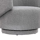Modway Celestia Boucle Fabric Swivel Chair - Light Grey-8