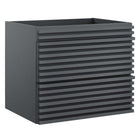 Modway Render 24" Wall-Mount Bathroom Vanity Cabinet - Grey-7
