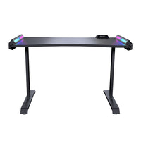 Cougar MARS 120 Gaming Desk with ARGB Lighting - Black-Enormous and Ergonomic Gaming Space