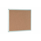 MasterVision Ayda Cork Bulletin Board - Aluminum Frame - 18" H x 24" W-Board Size: 18" H x 24" W