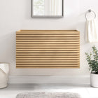 Modway Render 36" Wall-Mount Bathroom Vanity Cabinet - Oak-Walnut Grain Vanity