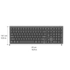 BlueDiamond Wireless Low Profile Mechanical Keyboard - Full Size - English Layout-Proficient Layout: All of your necessary keys including shortcuts laid out in a compact space saving footprint