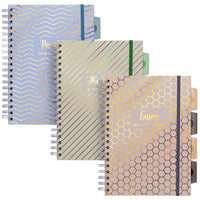 Pukka Pad Pukka Haze B5 Project Book - Assorted Colours-Shine Your Brightest: each notebook has a different inspirational quote to keep you motivated - Positive Thoughts Only, The Best Is Yet To Come, Enjoy The Little Things