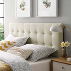 Modway Emily Upholstered Fabric King Headboard - Ivory-Fits king size beds