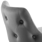 Modway Adorn Performance Velvet Counter Stool - Gray-Chair Weight Capacity: 300 lb