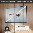 Mount-It! Full Motion Wall Mount for 23" - 55" TVs-Velcro straps included for cable management
