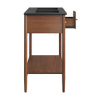 Modway Zaire 48" Double Sink Bathroom Vanity - Walnut/Black-9