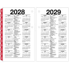 AT-A-GLANCE 2027 Daily Desk Calendar Refill with Monthly Tabs 2-Pages/Day - 6" H x 3-1/2" W - English-Two-page per weekday spread