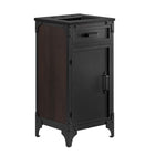 Modway Steamforge 18" Bathroom Vanity - Black-Industrial Modern Bathroom Vanity