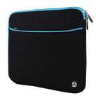 Vangoddy Neoprene 12" Laptop Protective Sleeve Case with Extra Pocket - Black/Blue-Versatile Compatibility. Fits laptops and ultrabooks up to 12 inches from various brands.