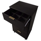 Manhattan Comfort Granville 23.62" Modern Tall Narrow Dresser - Black-Featuring 25mm of Board Thickness Made of High Quality Solid Wood and Solid Wood.