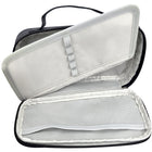 Hilroy Grid Case Zipper Pencil Pouch - Black-Removable divider