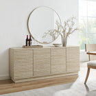 Modway Render 70" Faux Travertine Sideboard Cabinet TV Stand - Travertine-Durable Particleboard Construction