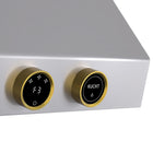 KUCHT KRH600-GL 60" 1200 CFM Under‑Cabinet Range Hood with Digital Controls - Stainless Steel/Gold-This high-quality 1.0 mm thickness 430-grade stainless steel pro-style range hood will enhance the look of your gourmet kitchen