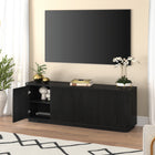 Hudson&Canal Easton TV Stand for TV's up to 75" - Black Grain-Product Dimensions: 15.5" L x 68" W x 24" H