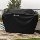 Kenmore 65" Gas Grill Cover - Black-Polyester with PE backing, 250g.