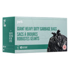 Perk Giant Garbage Bags - 35" x 48" - Black - 40 Pack-Black conceals unsightly messes