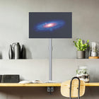 ShoppingAll Adjustable Single Monitor Standing Mount Extra Tall 31.5" Pole for Display up to 32" - White-5
