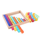 TickiT Gem Cube Mirror Tray - Set of 101-Versatile visual resource: Stack and build colorful, small-world scenes, sequences, and patterns. Kids can use the mirrored base to observe themselves and their vibrant creations