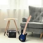 HOMCOM 30" Kids Electric Guitar 3/4 Size Beginner Starter Kit with 5W Amplifier-Perfect for kids or beginners who want to play guitar 