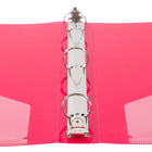 JAM Paper Plastic 1" 3-Ring Binder - Fuchsia Pink-This document holder is a staple for all of your projects, assignments, memos, school work, and any other important documents that need to be kept safe.
