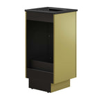 Modway Quantum 18" Bathroom Vanity - Black/Gold-Ceramic Sink Basin