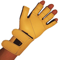Impacto 725-20 3/4 Finger Impact Glove W/wrist Support, Small-Anti-impact and anti-vibration glove with wrist support