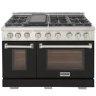Kucht 48" KFX-X Series Pro Style Natural Gas Range - Stainless Steel/Black-Rocket power burner 21 000 btu for rapid searing