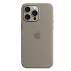 Apple Silicone Case with MagSafe for iPhone 15 Pro Max - Clay-With built-in magnets that align perfectly with iPhone 15 Pro Max, this case offers a magical attach experience and faster wireless charging, every time