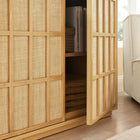 Modway Aiko Japandi Accent Cabinet - 39" - Light Oak-Adjustable Shelf