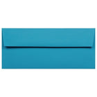 JAM Paper #10 Business Envelopes, 4 1/8 x 9.5, Brite Hue Blue Recycled, 100 Pack (15861g)-Blue