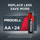 Duracell Procell AA Alkaline Batteries - 24 Pack-Operating temperatures from -4F (-20C) to 129.2F (54C)