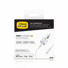 Otterbox Fast Charge Car Charger USB-C with Lightning Cable - 3.3 ft - White-Great Galaxy and Pixel phones. These devices can use up to 18W - 20W of power