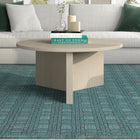 Hudson&Canal Anders 36"W Round Coffee Table - Alder White-Product Dimensions: 36" L x 36" W x 17" H