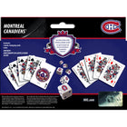Masterpieces Puzzle Company Montreal Canadiens - Two Decks Of Playing Cards & Dice Set-Card Game