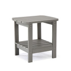 Backyard Lifestyles Side Table with Shelf - Light Grey-Durable Weather Resistant Polystyrene: HIPS, High Impact Polystyrene.