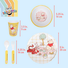 Danawares Disney Winnie The Pooh Melamine Dinnerware 5-Piece Set-Made from durable melamine, the set is lightweight, break-resistant, and easy to clean