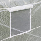 Outsunny Walk-in Polytunnel Greenhouse 20 x 10 x 7ft for Backyard- 4 Slant bracing tubes, middle reinforce bars and front cross bars for enhanced stability
 