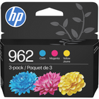 HP 962 CMY Original Ink Combo, 3 Pack (3YP00AN#140)-Ink Colour: CMY