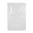 KL Rubber Resealable Polyethylene Bag with Hang Hole - 2 Mil - 7" x 10” - 1000 Pack-Offset lip design with durable zipper for easy opening and secure closure