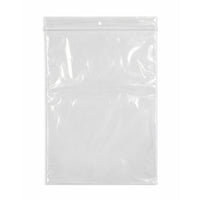 KL Rubber Resealable Polyethylene Bag with Hang Hole - 2 Mil - 7" x 10” - 1000 Pack-Offset lip design with durable zipper for easy opening and secure closure