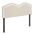 Modway Cosette Performance Velvet King Size Headboard - Alabaster-Stain-Resistant Performance Velvet